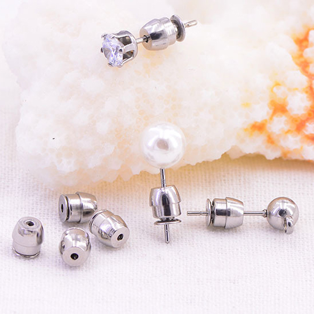 Safety Locking Earring Backs Adjustable Hypoallergenic Earring Nuts